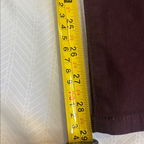 Ralph Lauren Deep Burgundy Jeans Size 10P - Picture 4 of 7